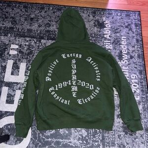 Supreme Peace Hoodie Sweatshirt Men’s Size X-Large Green Embroidered